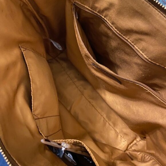 Grey Printed Fossil Tote Bag - Picture 2 of 3